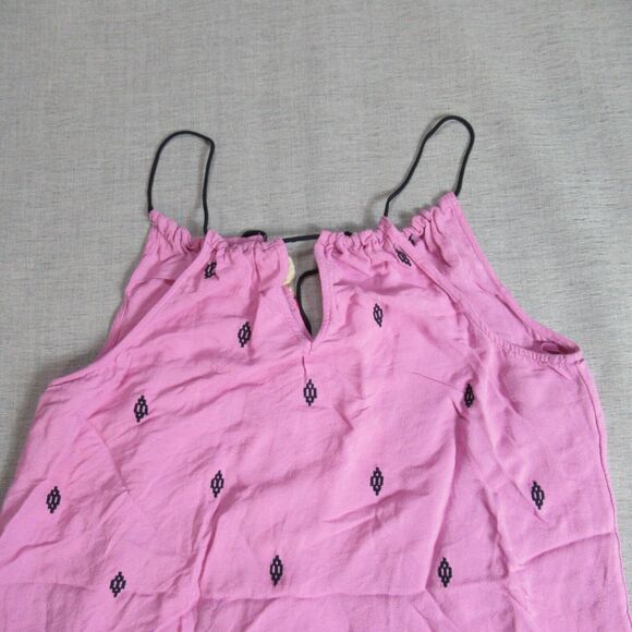 Vanessa Virginia Anthropologie Top Womens Small Pink Beaded Boho Southwestern - Picture 5 of 11